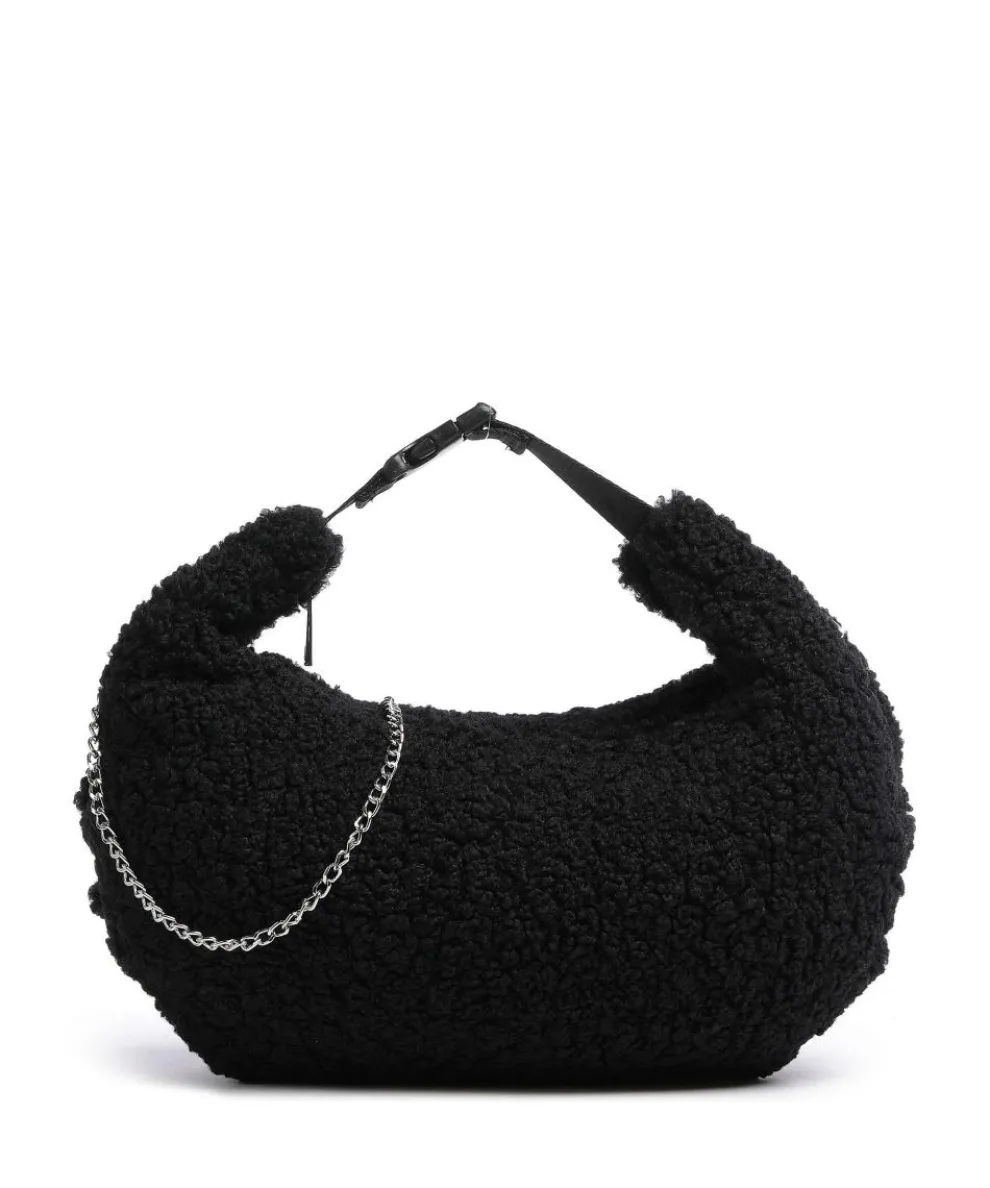 Curls Dagmar Beuteltasche Baumwolle, Kunstfell schwarz