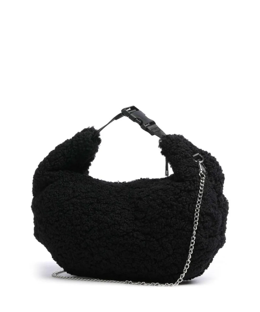 Curls Dagmar Beuteltasche Baumwolle, Kunstfell schwarz