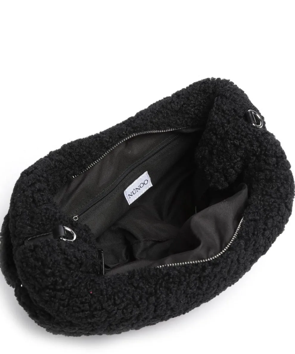 Curls Dagmar Beuteltasche Baumwolle, Kunstfell schwarz