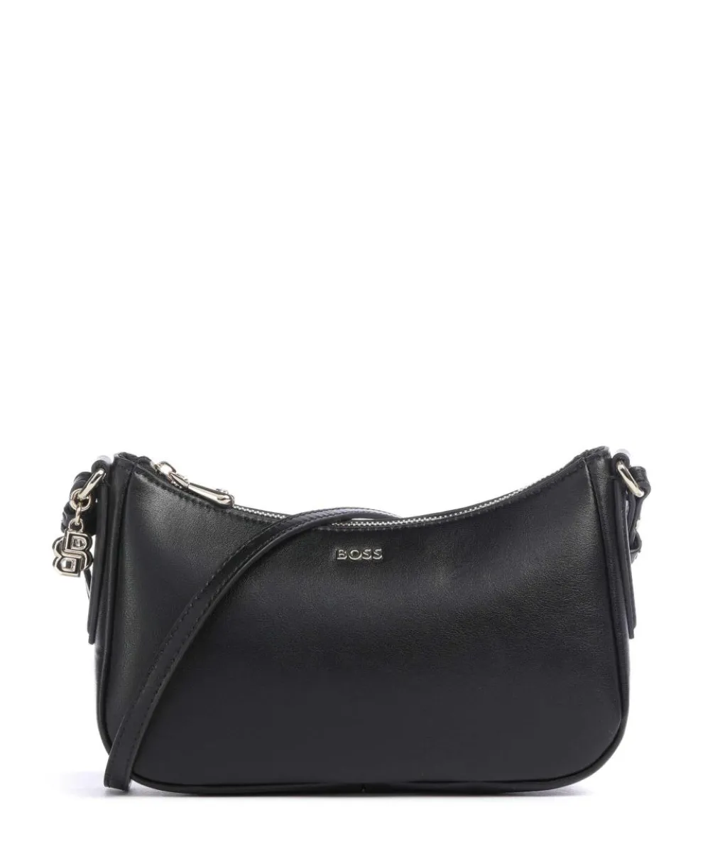 Numah Umhängetasche Lederfaserstoff schwarz