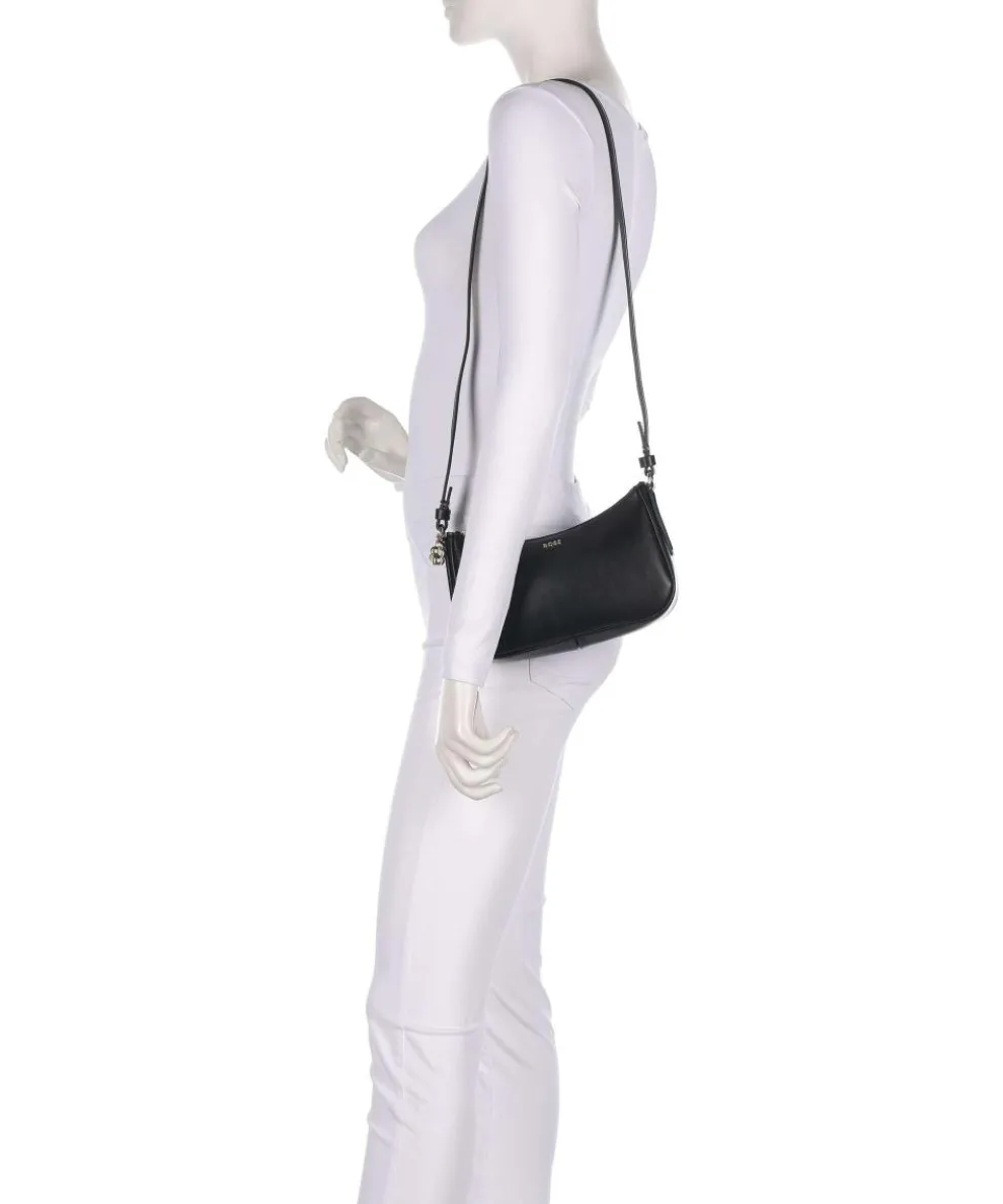 Numah Umhängetasche Lederfaserstoff schwarz