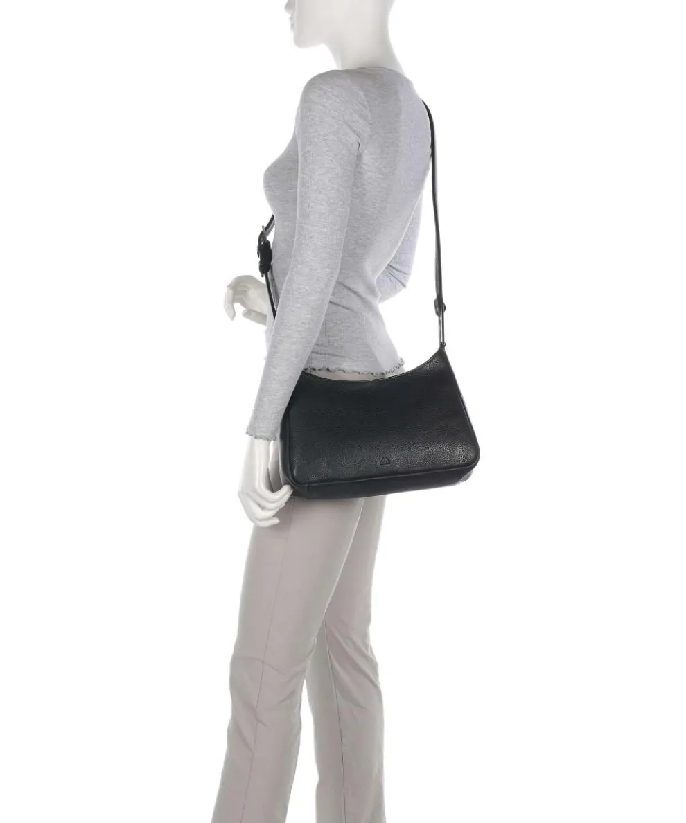 Nuria Umhängetasche genarbtes Rindsleder schwarz