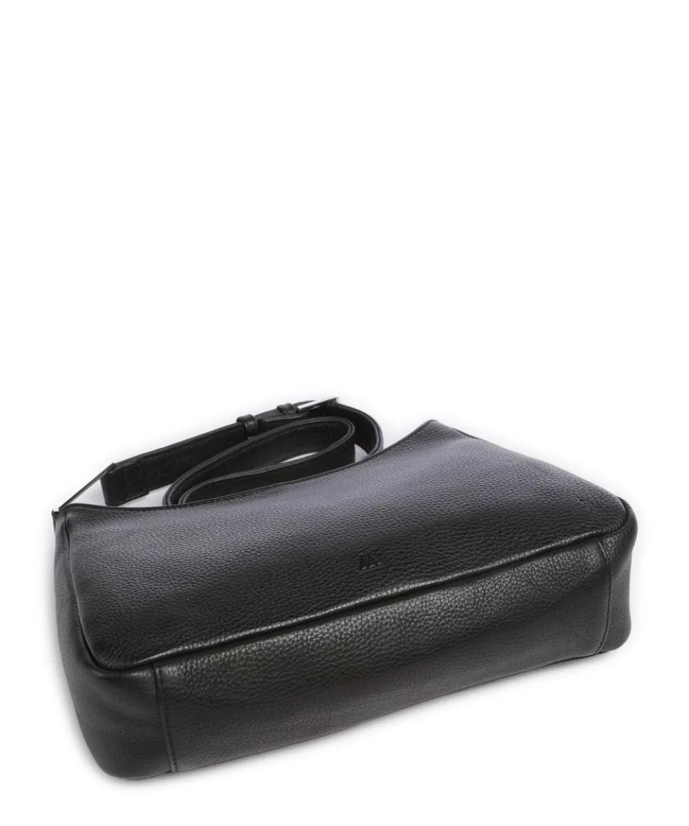 Nuria Umhängetasche genarbtes Rindsleder schwarz