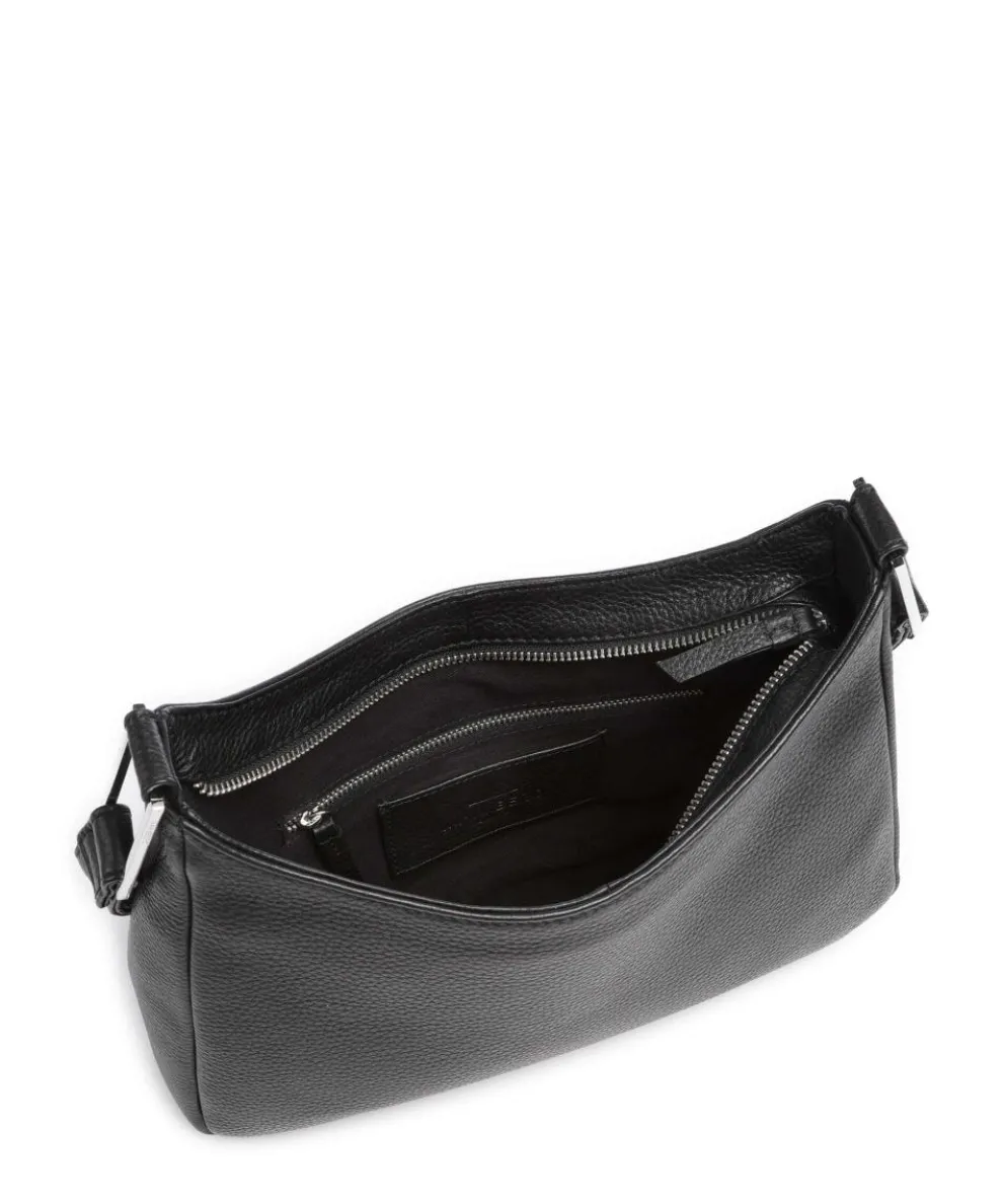 Nuria Umhängetasche genarbtes Rindsleder schwarz