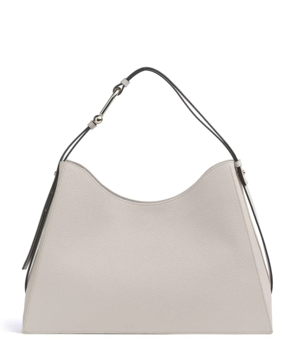 Nuvola L Beuteltasche genarbtes Rindsleder beige