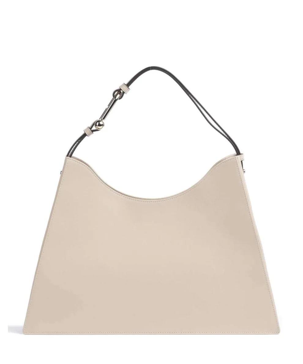 Nuvola L Beuteltasche fein genarbtes Leder beige