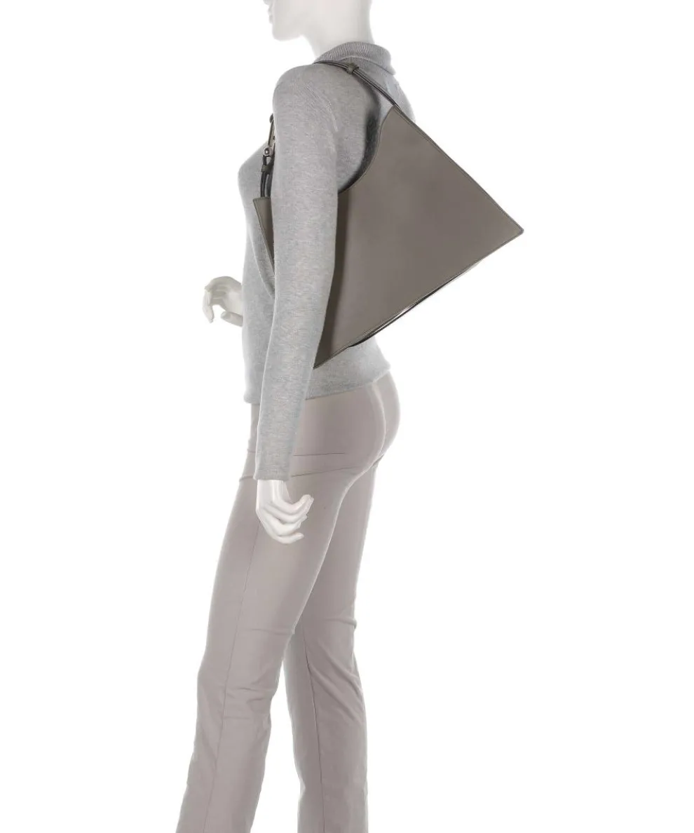 Nuvola L Beuteltasche fein genarbtes Leder khaki