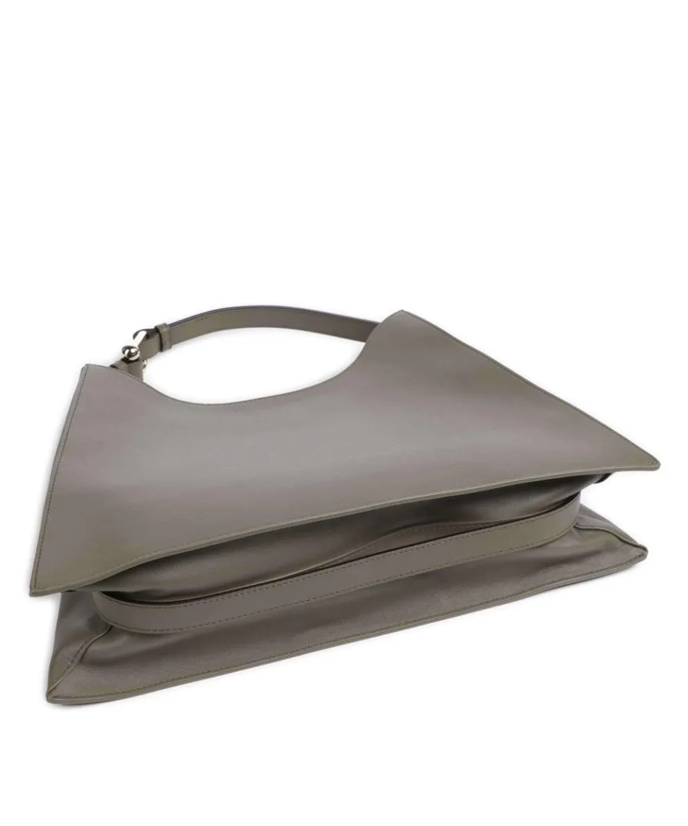 Nuvola L Beuteltasche fein genarbtes Leder khaki