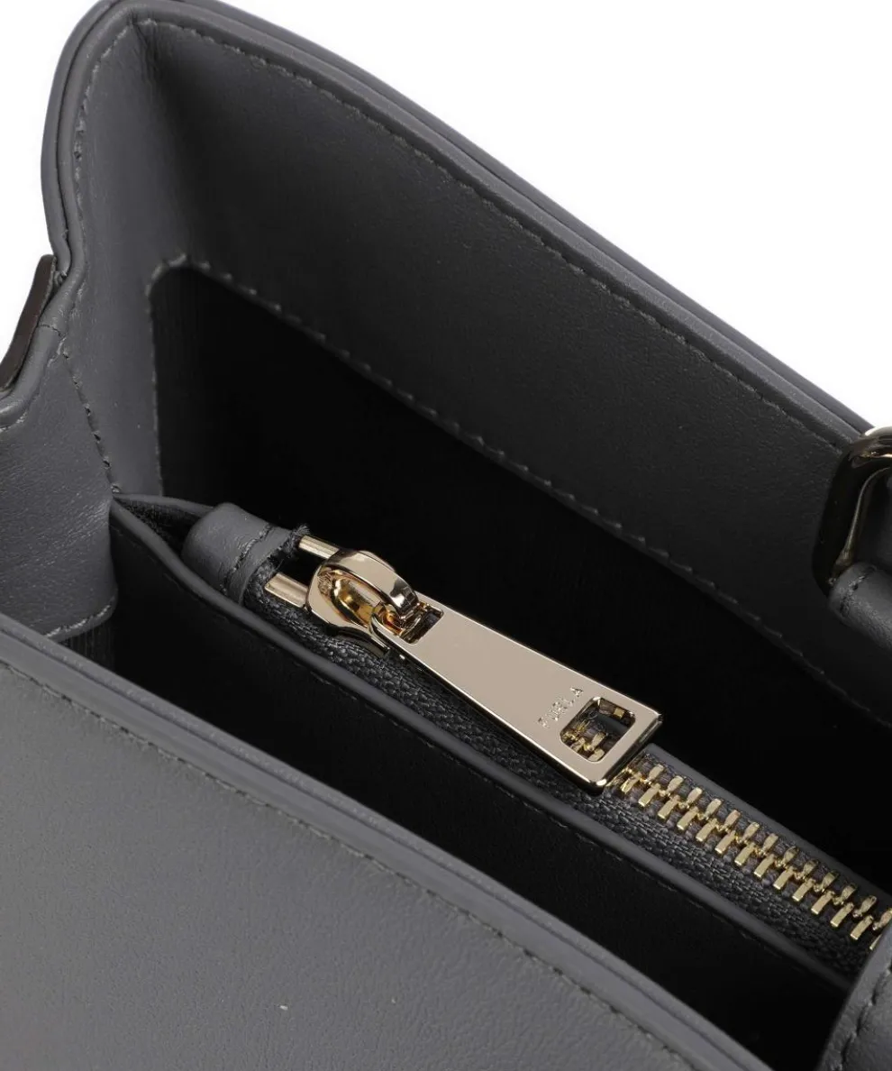 Nuvola L Shopper fein genarbtes Leder dunkelgrau