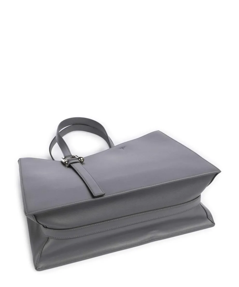 Nuvola L Shopper fein genarbtes Leder dunkelgrau