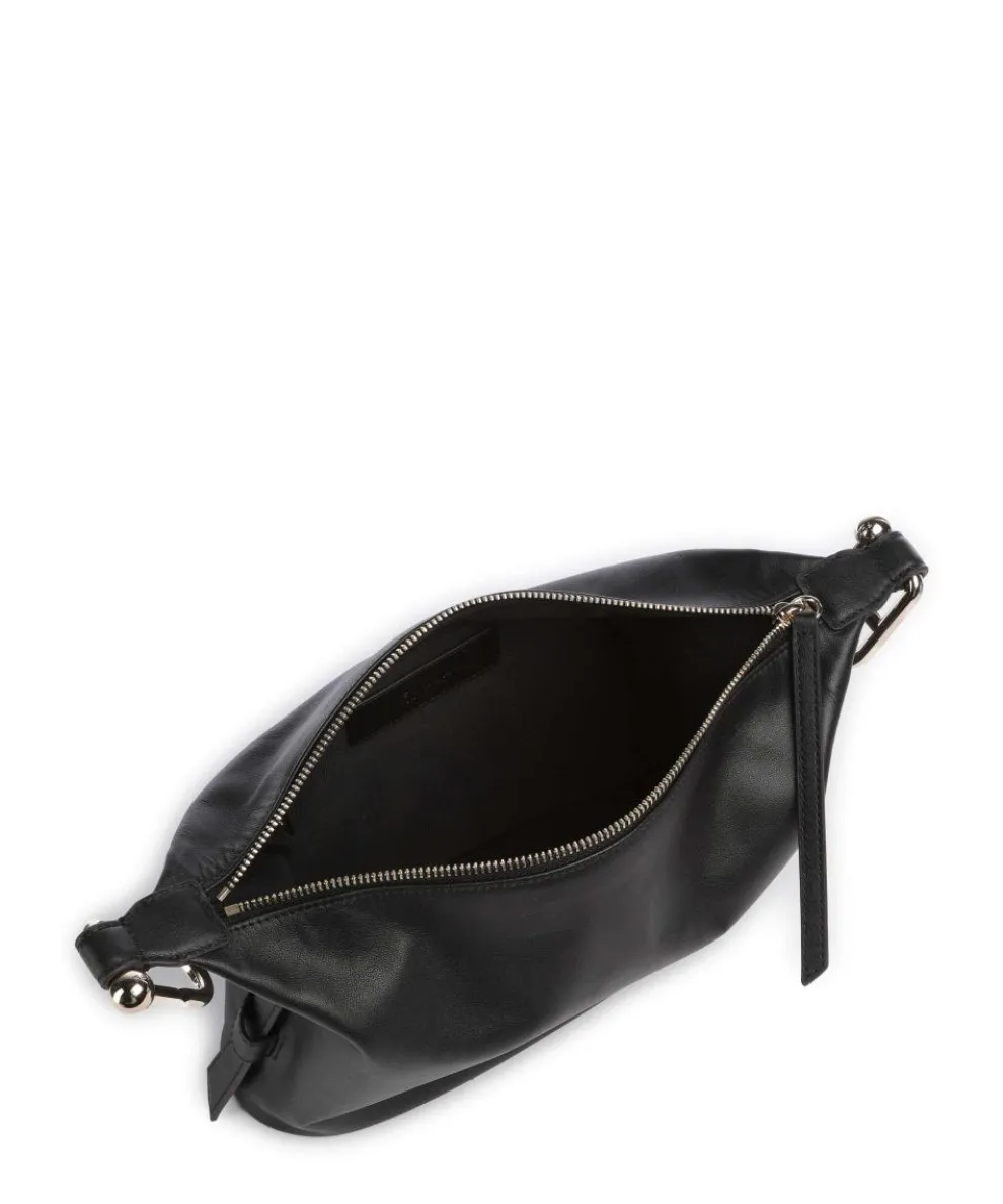 Nuvola M Handtasche fein genarbtes Leder schwarz