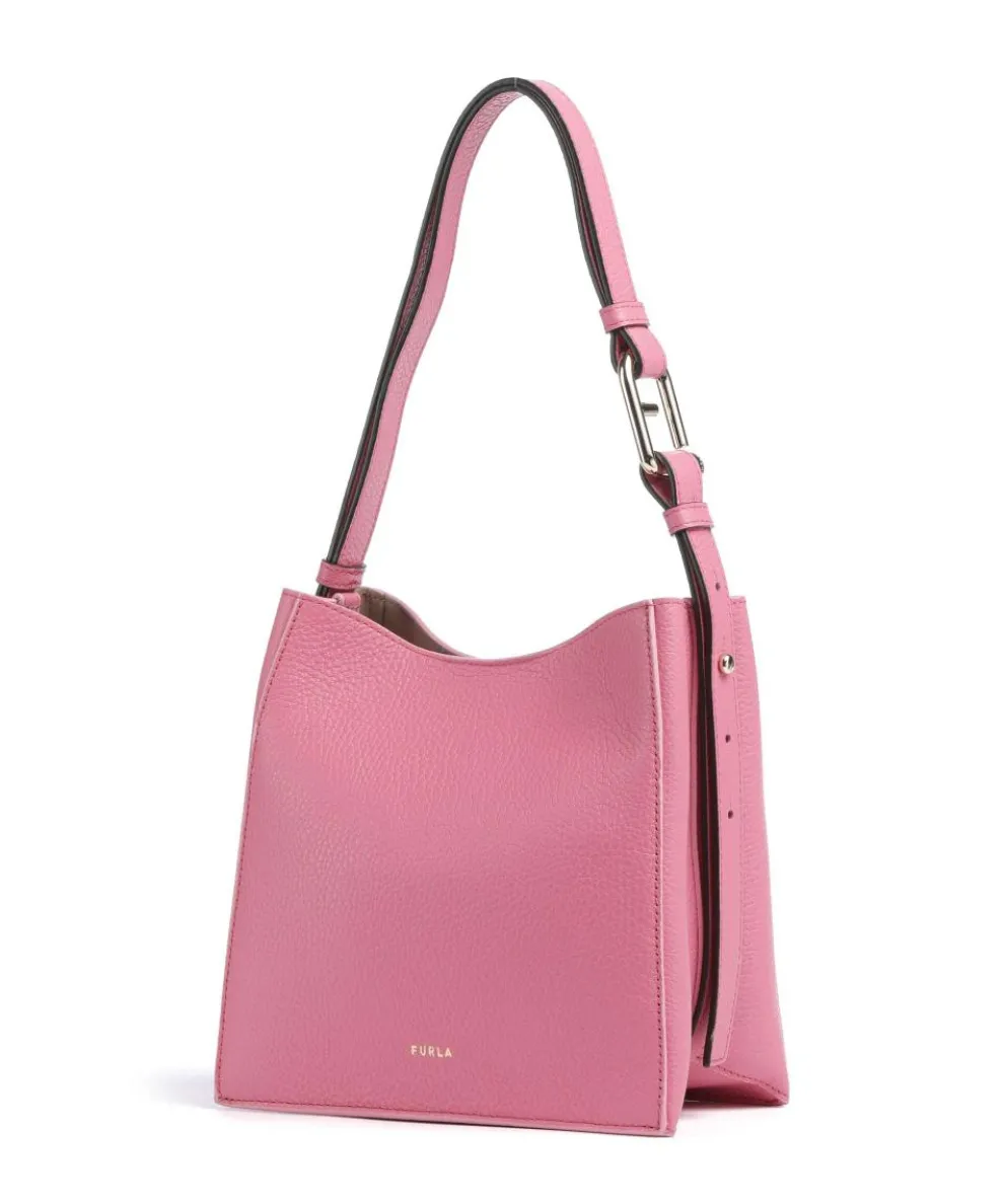 Nuvola Mini Beuteltasche genarbtes Kalbsleder rosa