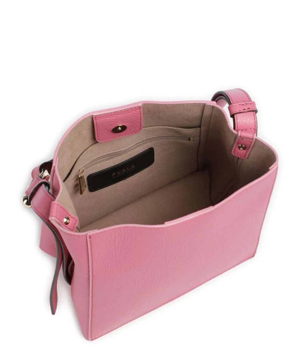 Nuvola Mini Beuteltasche genarbtes Kalbsleder rosa