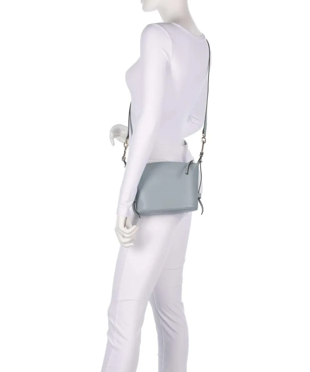 Nuvola Mini Handtasche fein genarbtes Leder hellblau