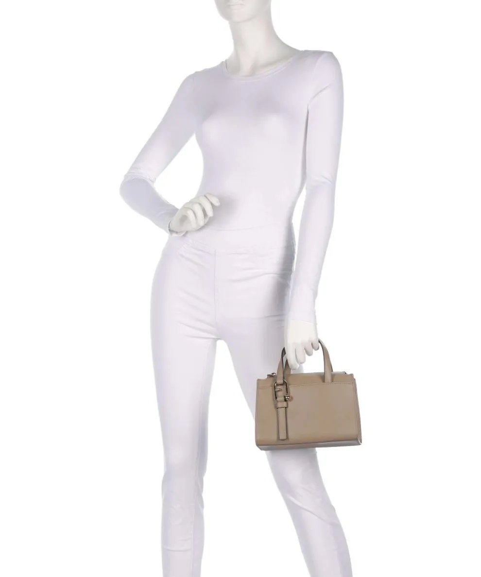 Nuvola S Handtasche fein genarbtes Leder taupe