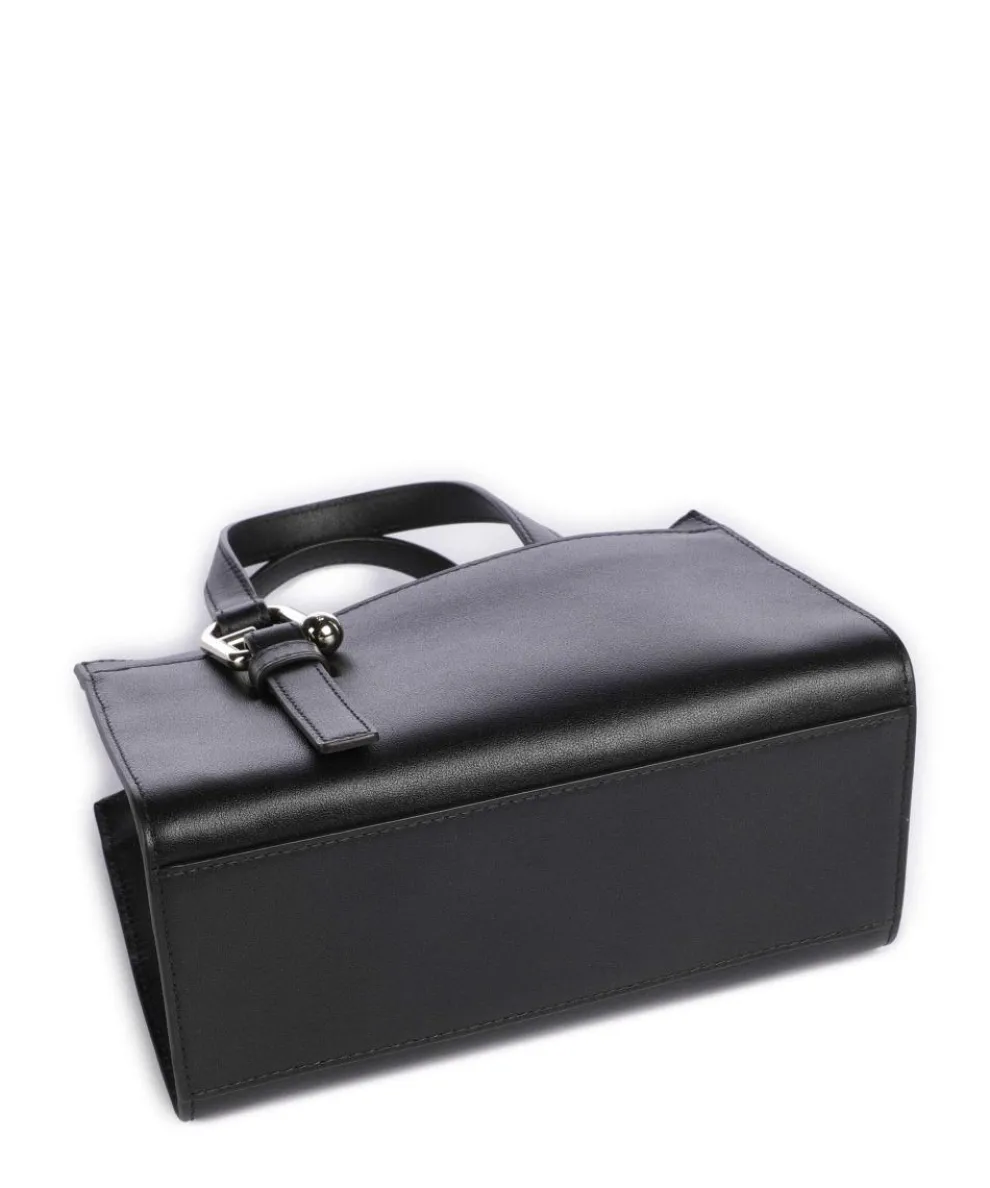 Nuvola S Handtasche fein genarbtes Leder schwarz