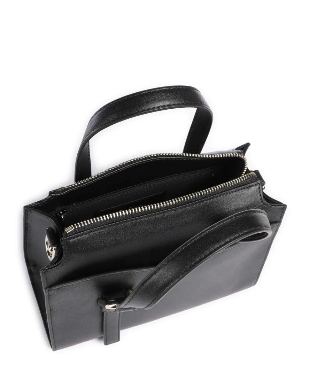 Nuvola S Handtasche fein genarbtes Leder schwarz