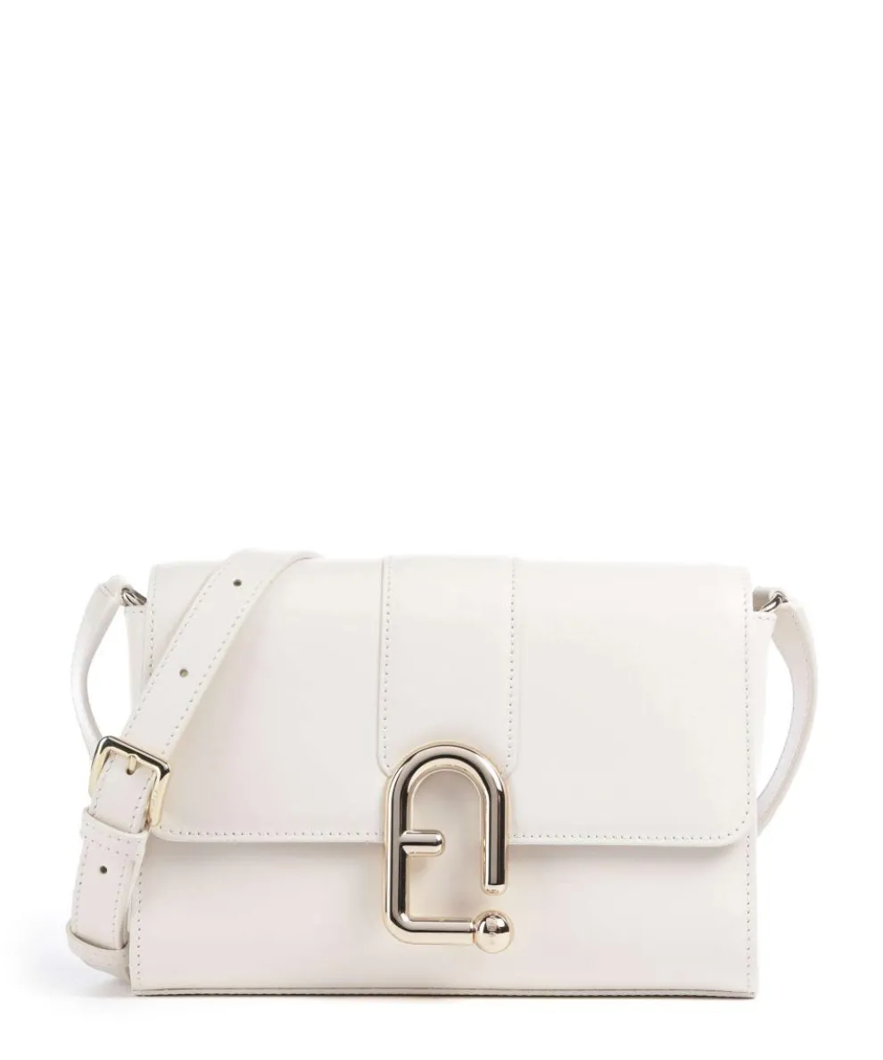 Nuvola S Umhängetasche fein genarbtes Leder elfenbein