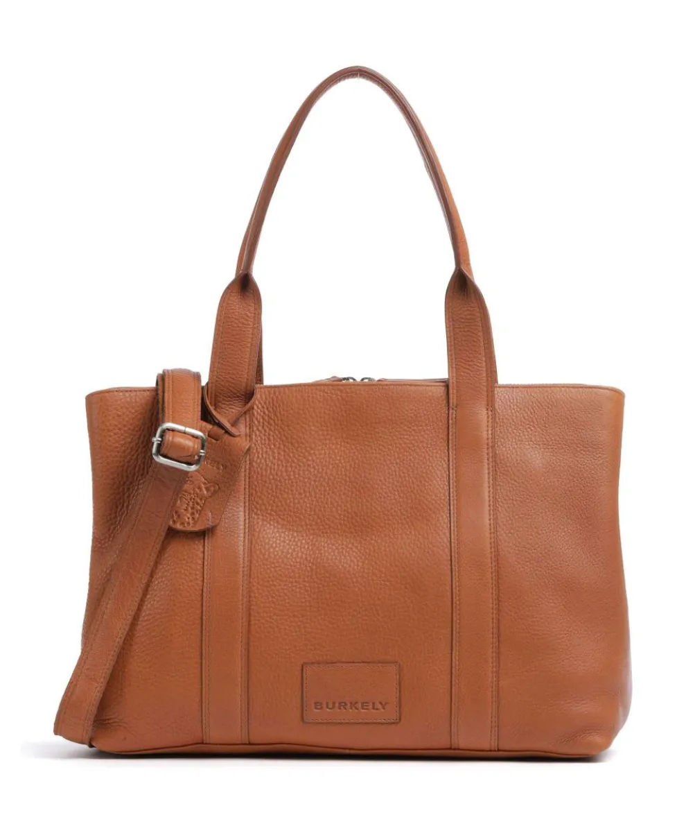 Soft Skylar Aktentasche 13″ genarbtes Leder cognac