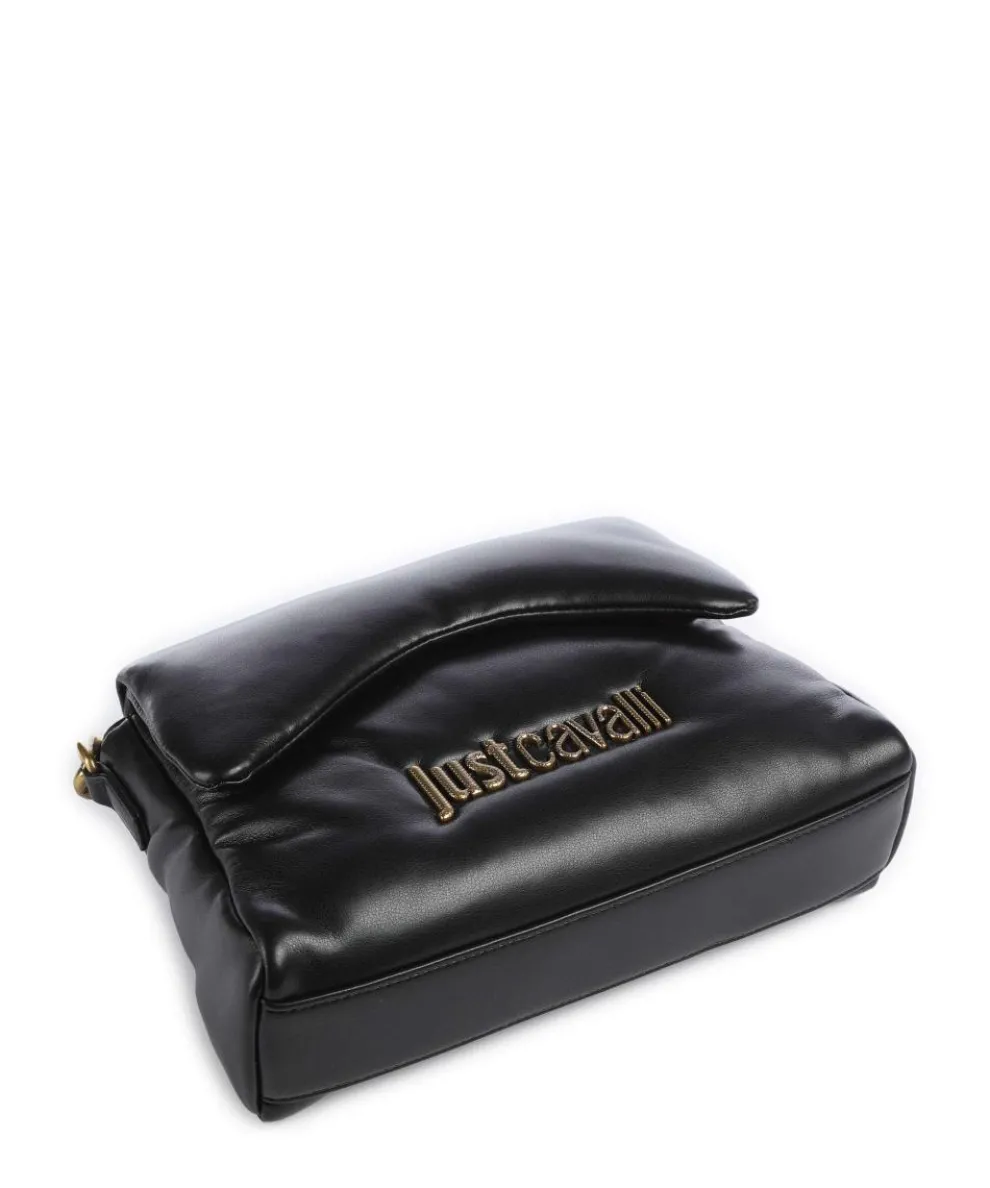 Puffy Foulard Schultertasche Lederimitat schwarz