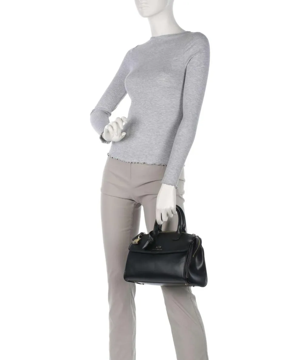 Jane M Handtasche Lederimitat schwarz