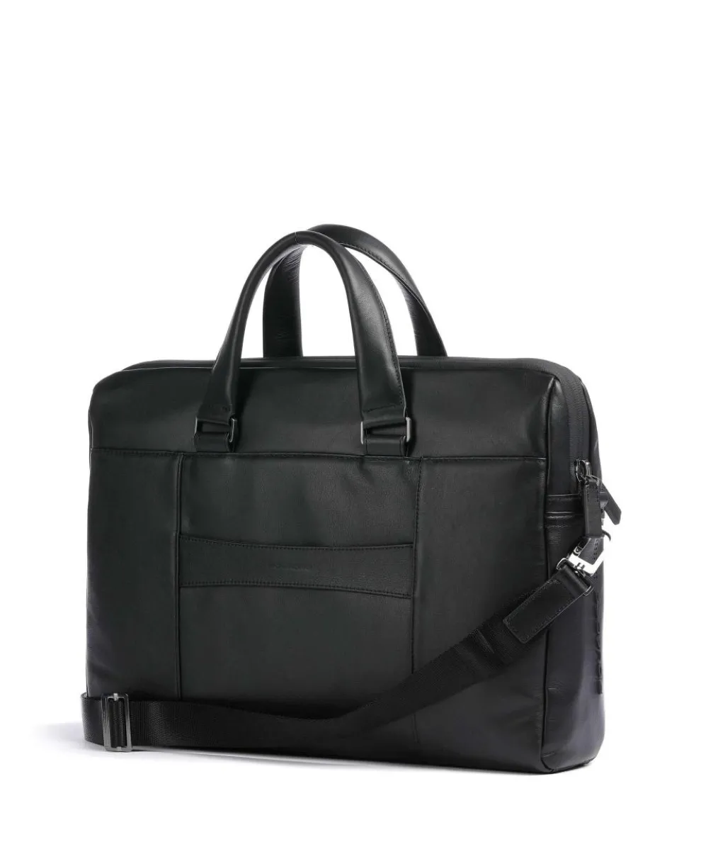 Urban Aktentasche 15″ genarbtes Rindsleder schwarz