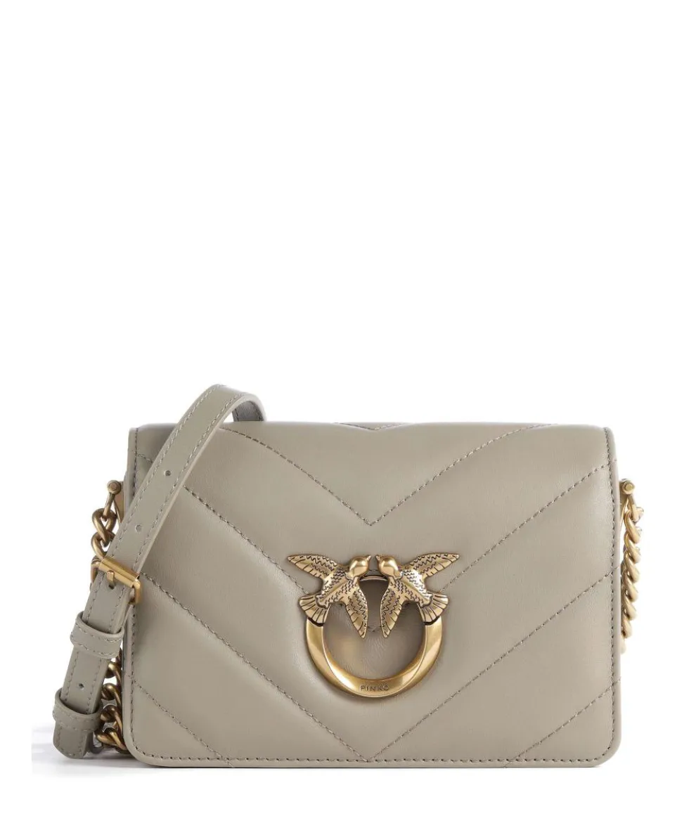 Love Click Mini Umhängetasche Schafsleder taupe