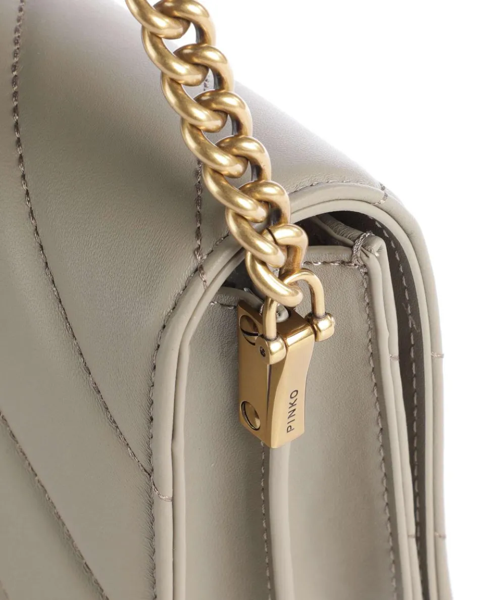 Love Click Mini Umhängetasche Schafsleder taupe