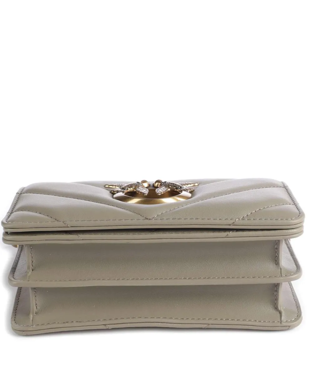 Love Click Mini Umhängetasche Schafsleder taupe