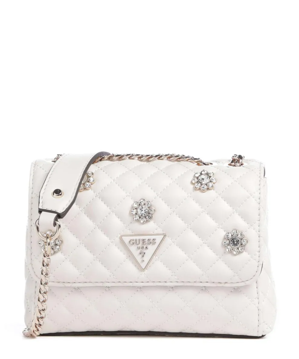 Everlee Schultertasche Lederimitat creme