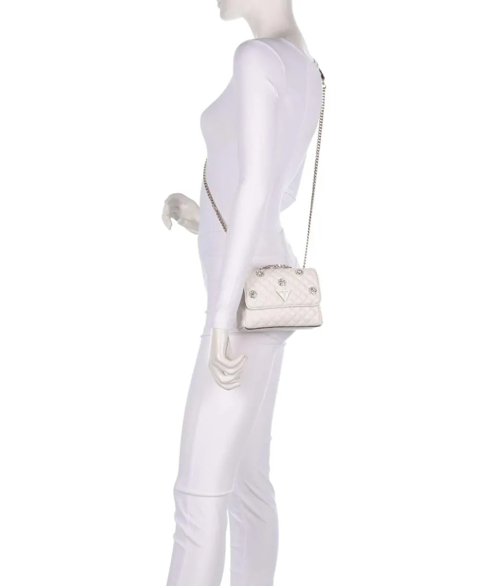 Everlee Schultertasche Lederimitat creme