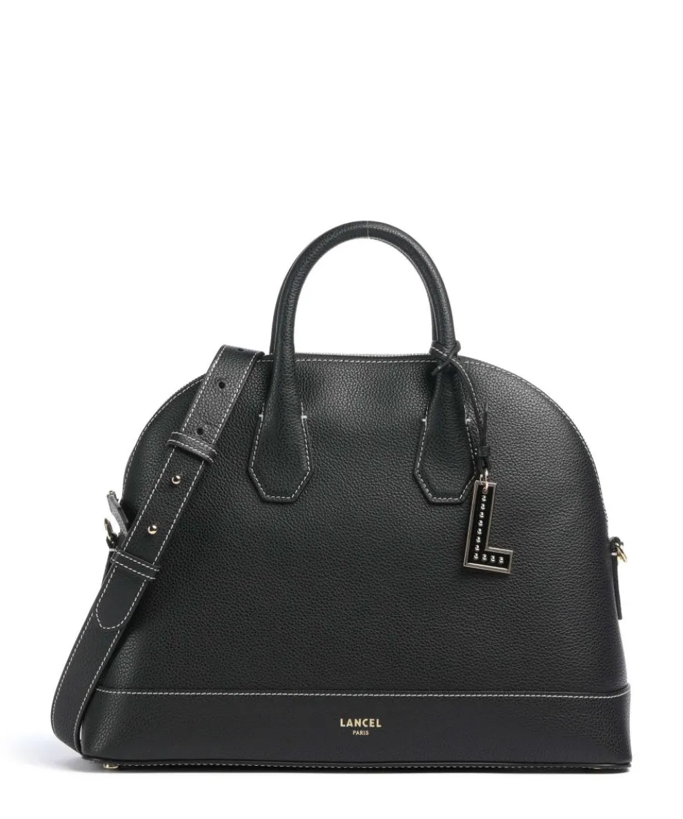 Belleville Bugatti M Handtasche genarbtes Rindsleder schwarz