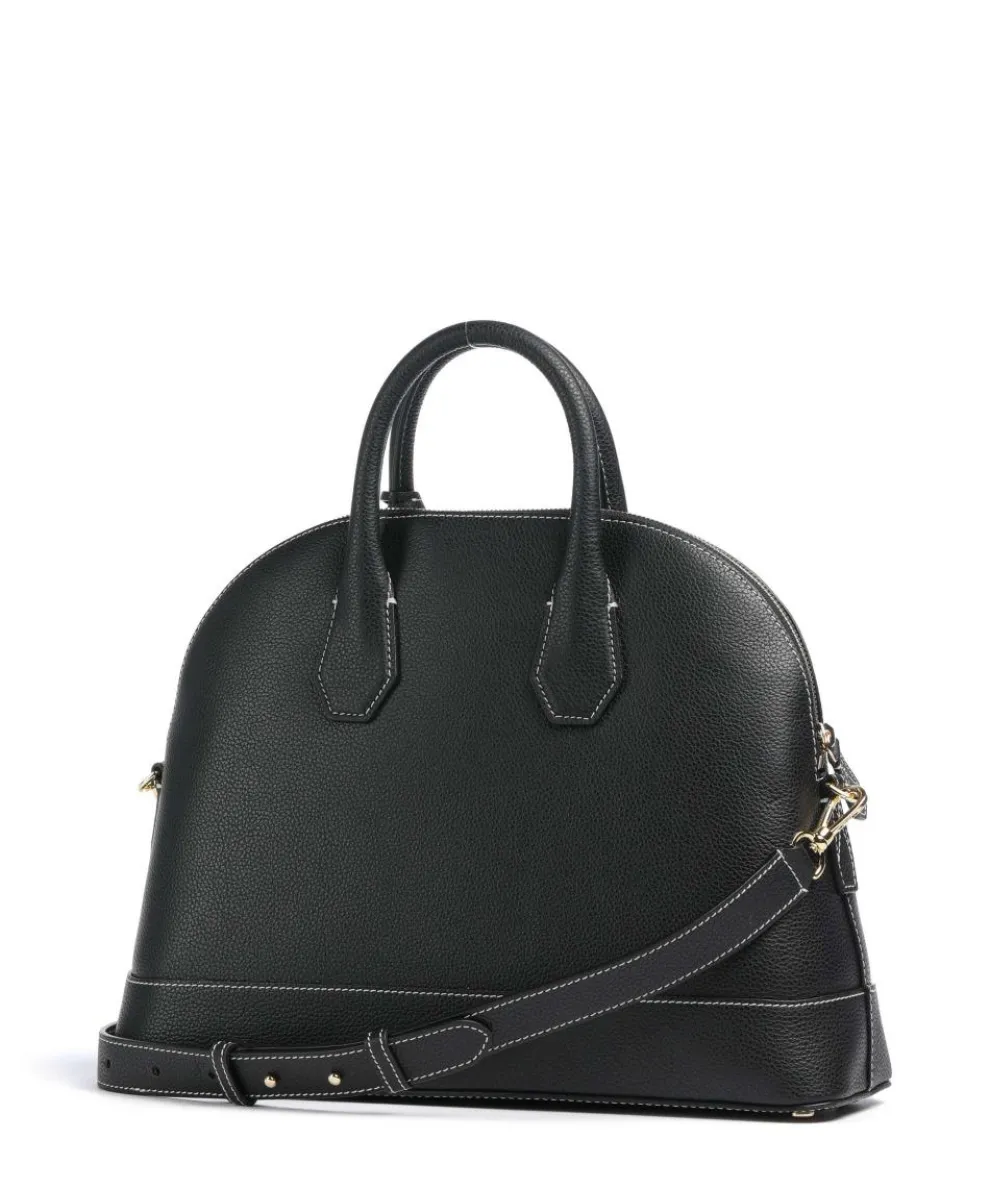 Belleville Bugatti M Handtasche genarbtes Rindsleder schwarz