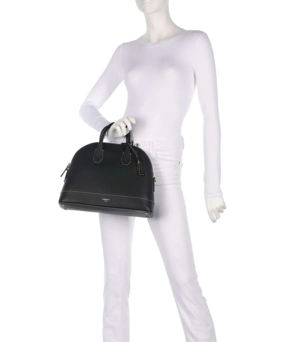 Belleville Bugatti M Handtasche genarbtes Rindsleder schwarz