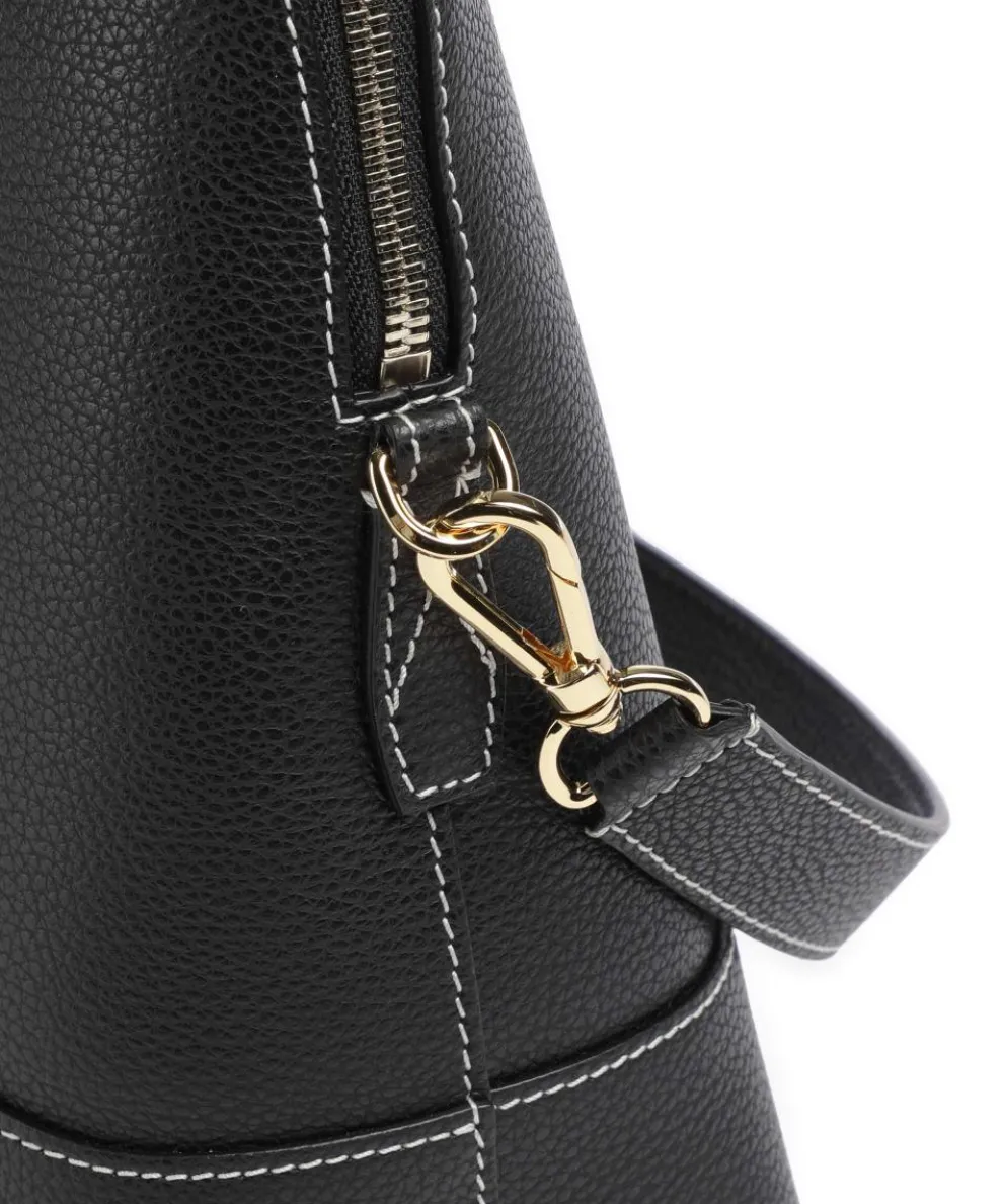 Belleville Bugatti M Handtasche genarbtes Rindsleder schwarz