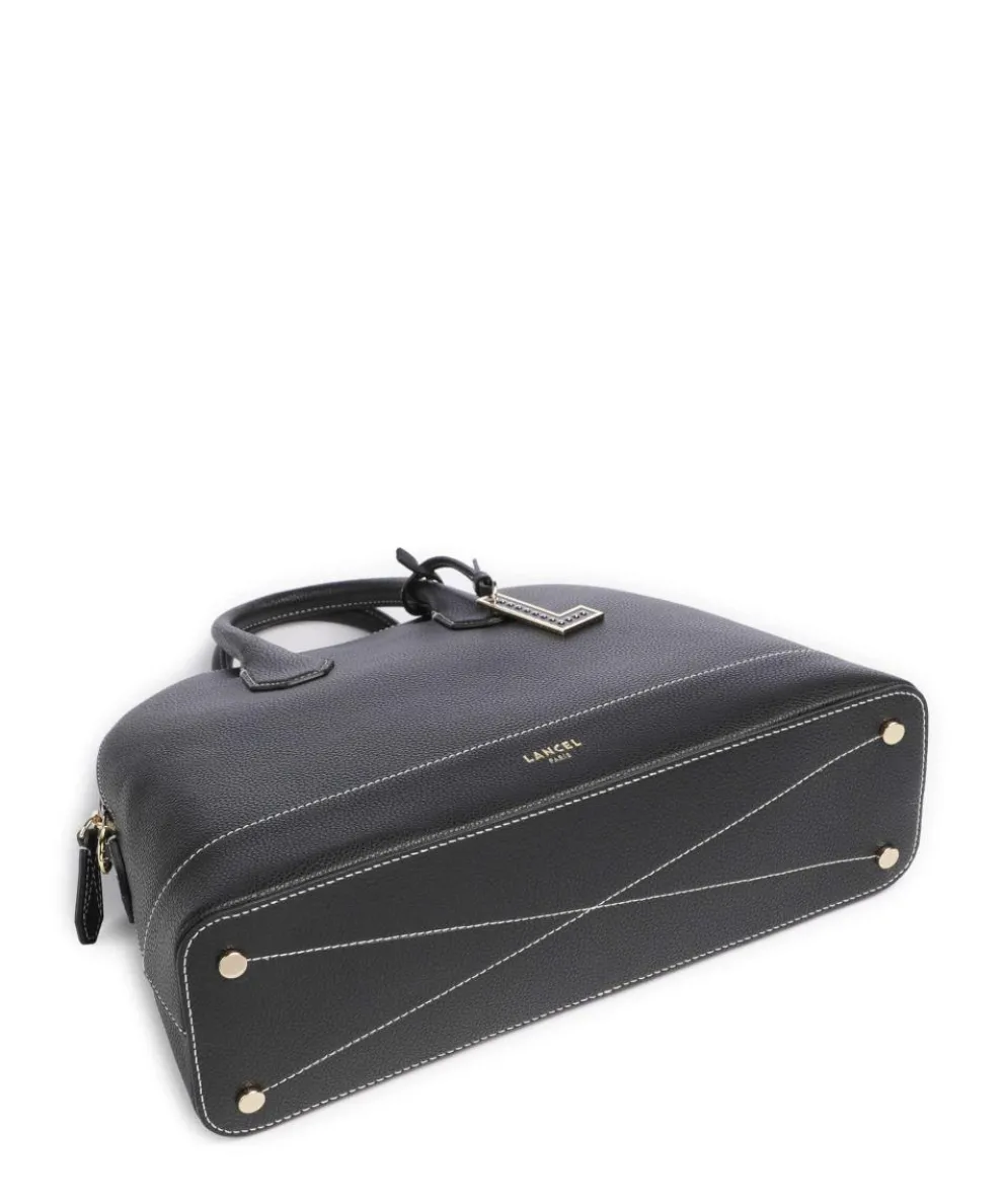 Belleville Bugatti M Handtasche genarbtes Rindsleder schwarz