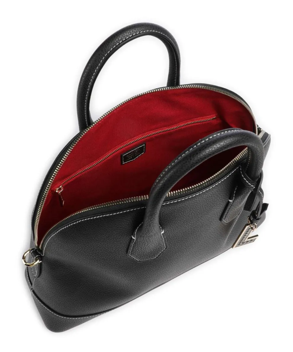 Belleville Bugatti M Handtasche genarbtes Rindsleder schwarz