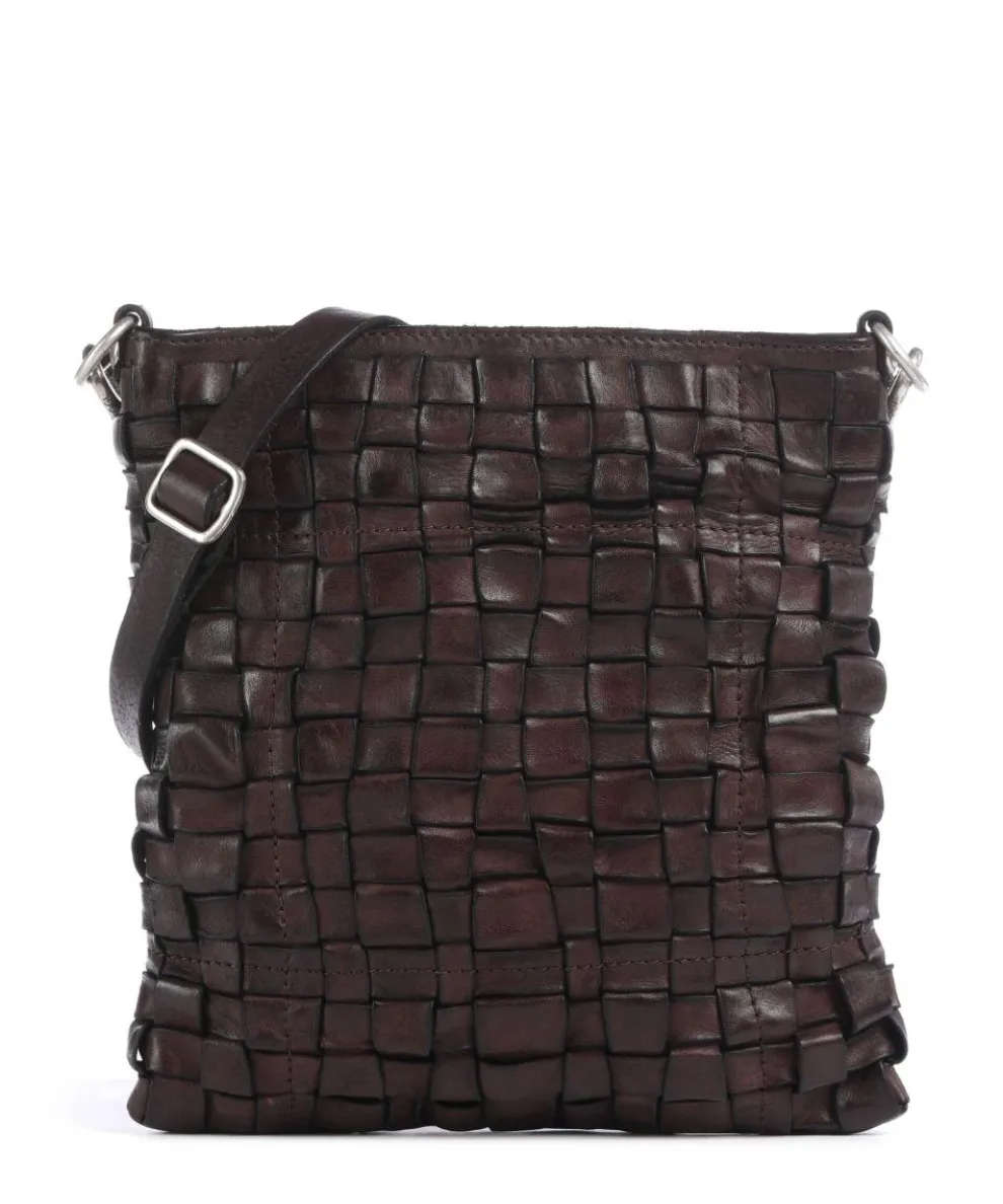 Umhängetasche fein genarbtes Rindsleder dunkelbraun