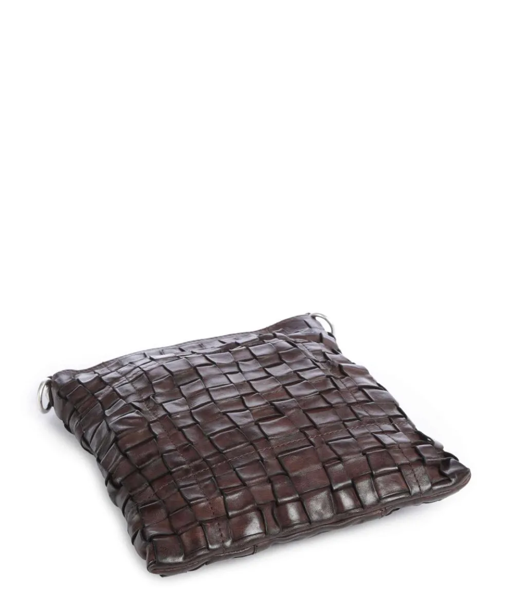 Umhängetasche fein genarbtes Rindsleder dunkelbraun