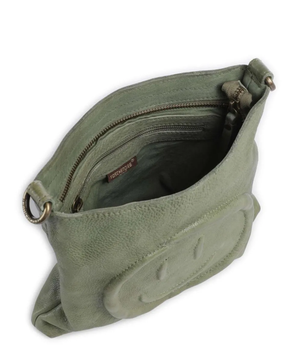 Lachnerstrasse 4 Umhängetasche genarbtes Rindsleder grün
