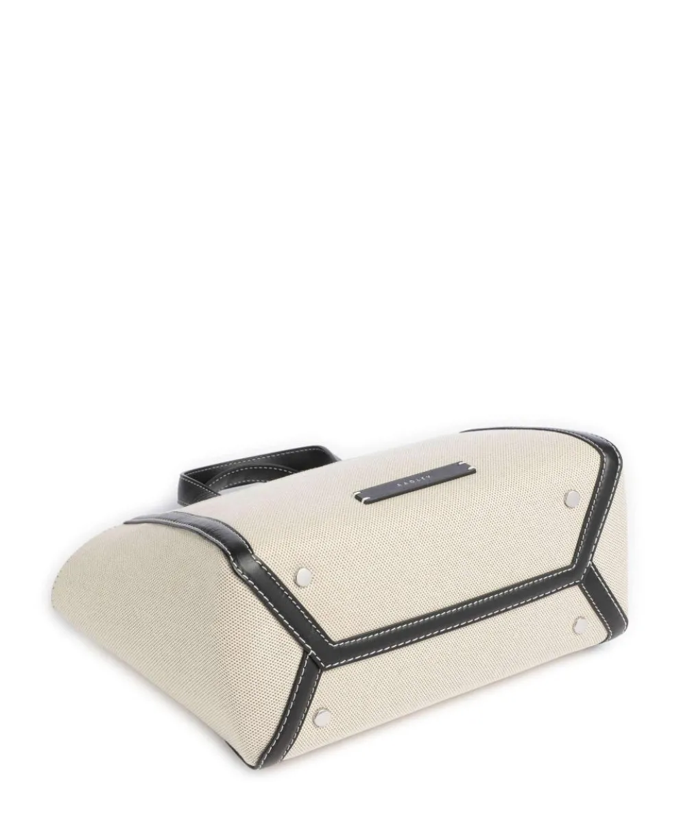 Oak Street Handtasche Canvas beige/schwarz