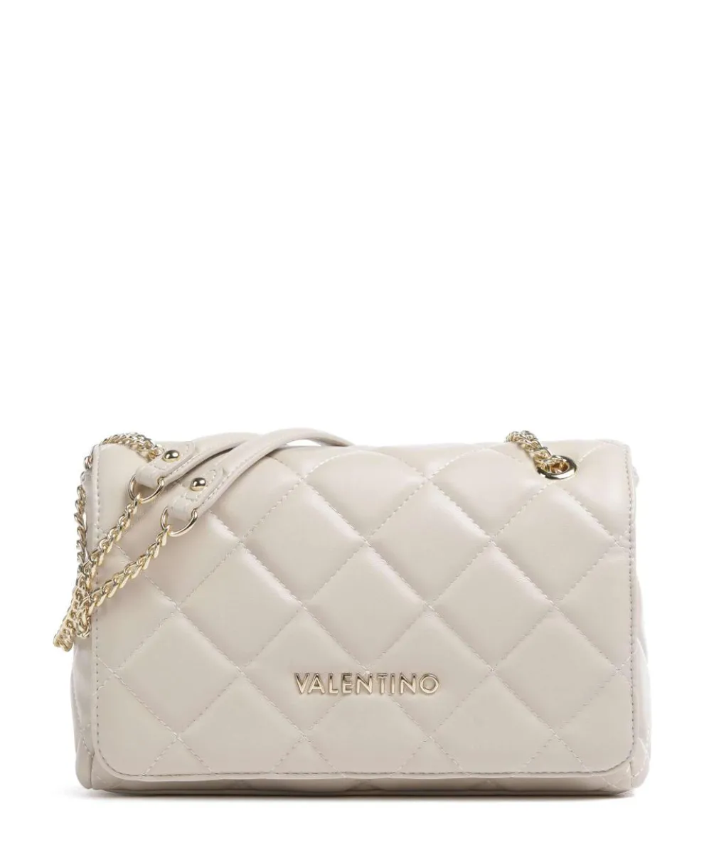 Ocarina Schultertasche Lederimitat beige