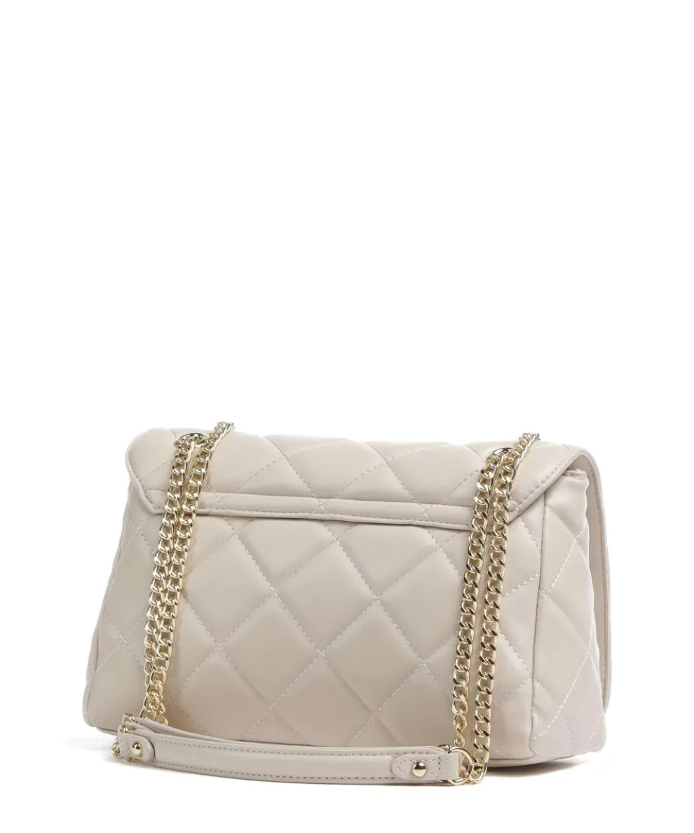 Ocarina Schultertasche Lederimitat beige