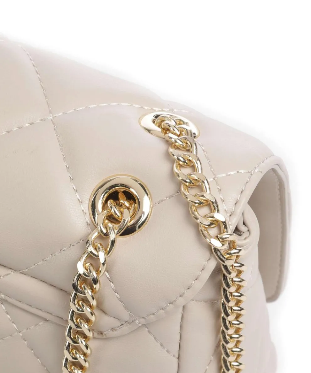 Ocarina Schultertasche Lederimitat beige