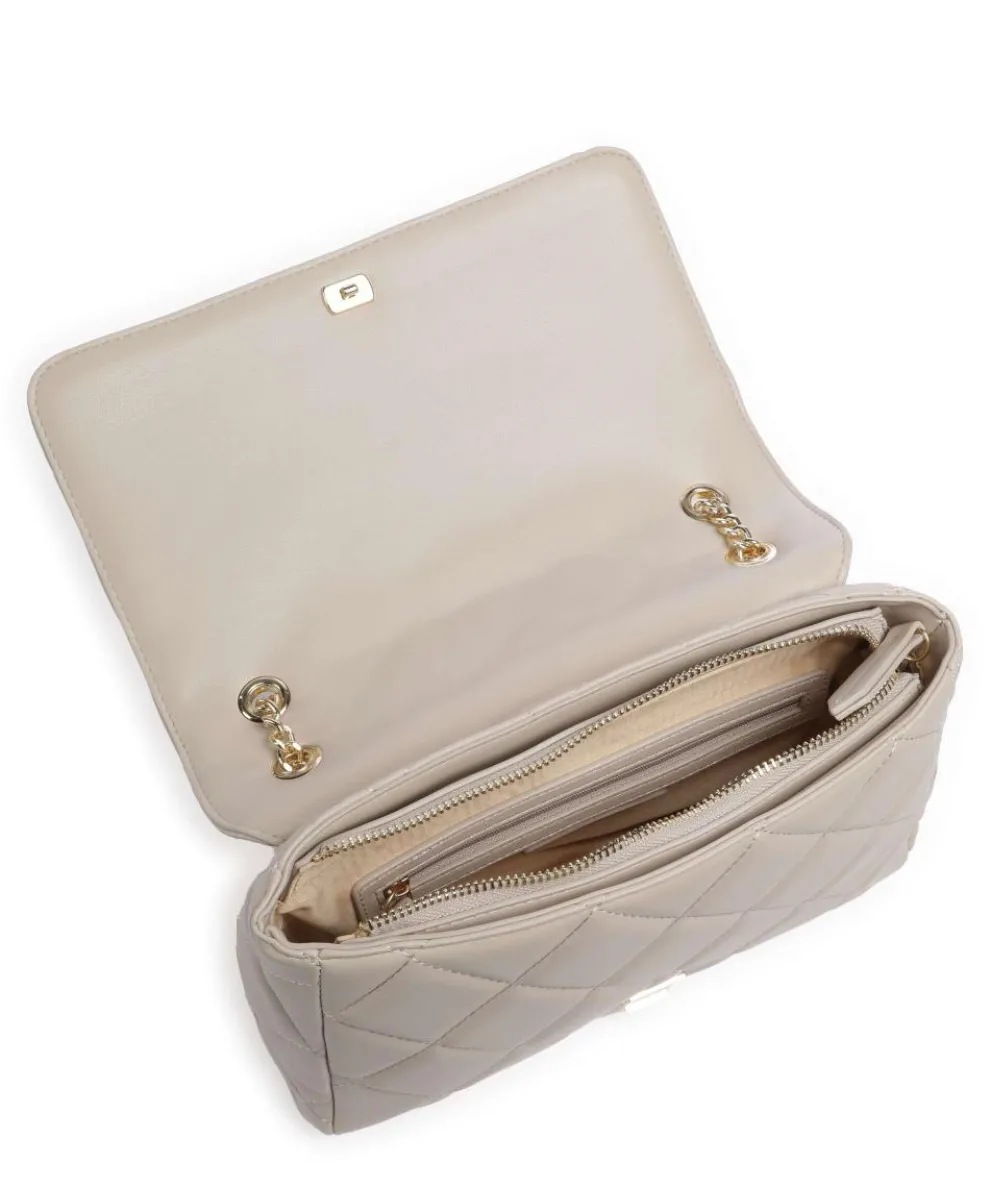 Ocarina Schultertasche Lederimitat beige