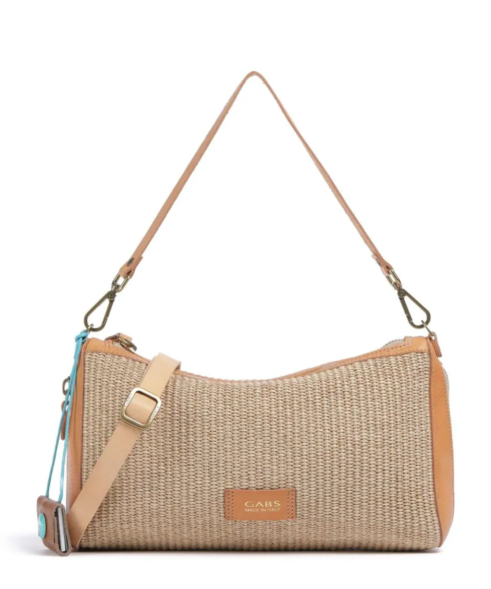 Oceania Pepita Schultertasche Kalbsleder beige