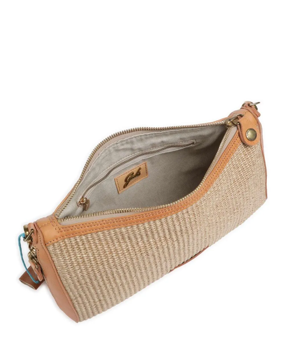 Oceania Pepita Schultertasche Kalbsleder beige