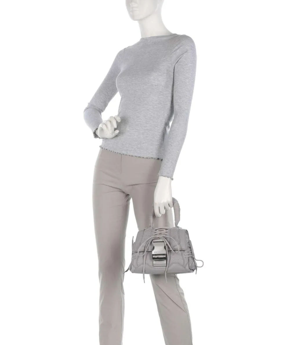 BDIEGO Handtasche Lederimitat, recyceltes Polyester grau