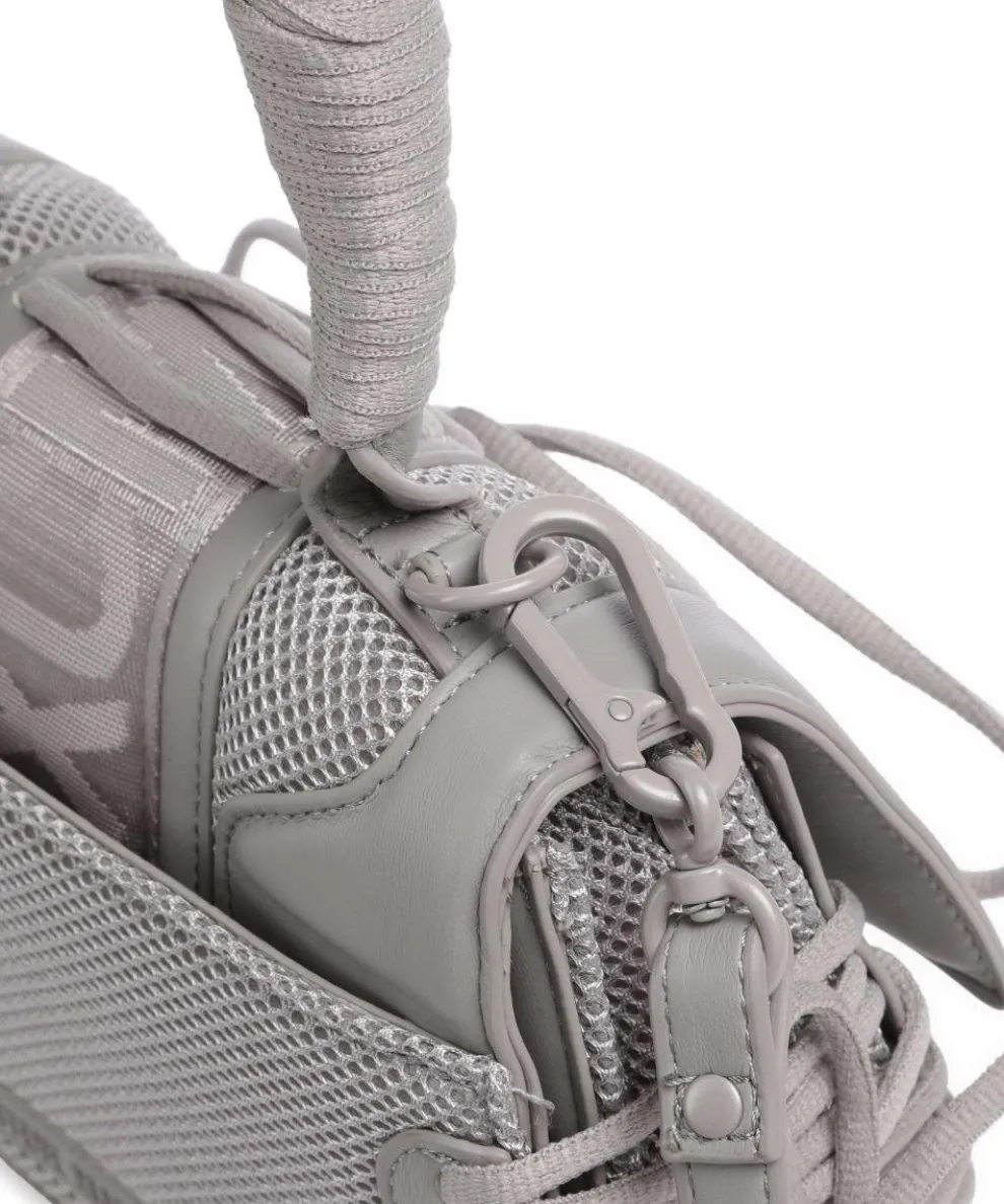 BDIEGO Handtasche Lederimitat, recyceltes Polyester grau