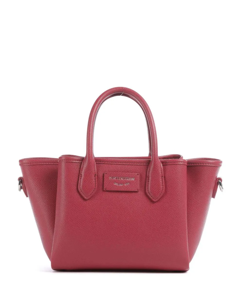 Odette Handtasche Lederimitat dunkelrot